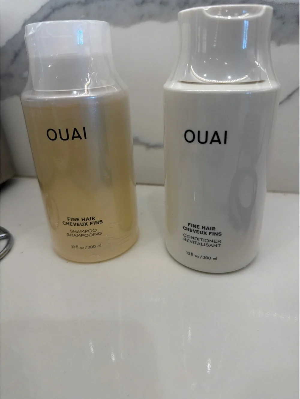 Ouai shampoo and conditioner for fine hair 10 oz per bottle